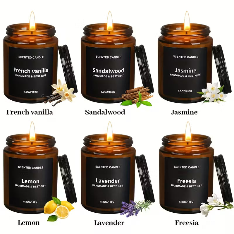 SEVEN MOONS 5.3oz (150g) Große Sojawachs-Duftkerzen