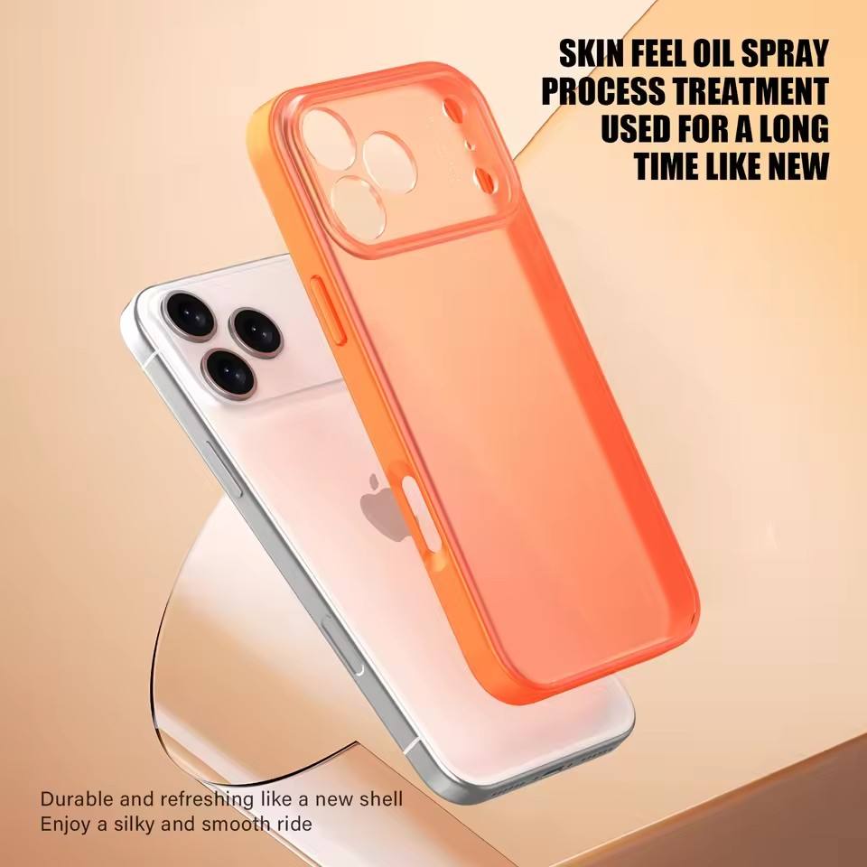 Luxuriöse Stoßfeste Handy-Bumper-Schutzhülle aus TPU und PC mit mattem Finish und angenehmer Haptik für iPhone 17 17 Pro Max