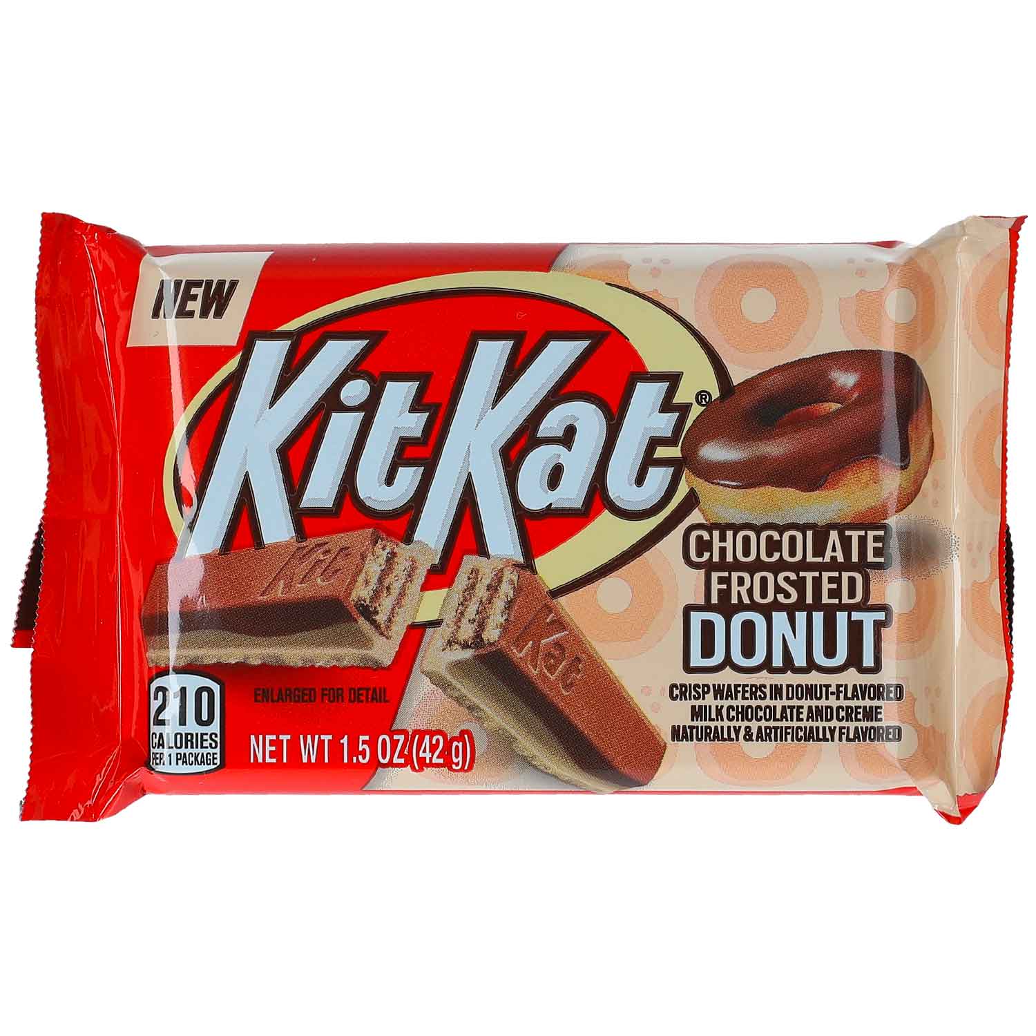 KitKat Chocolate Frosted Donut 42g Knusperwaffel mit Kakaoglasur mit Donutgeschmack