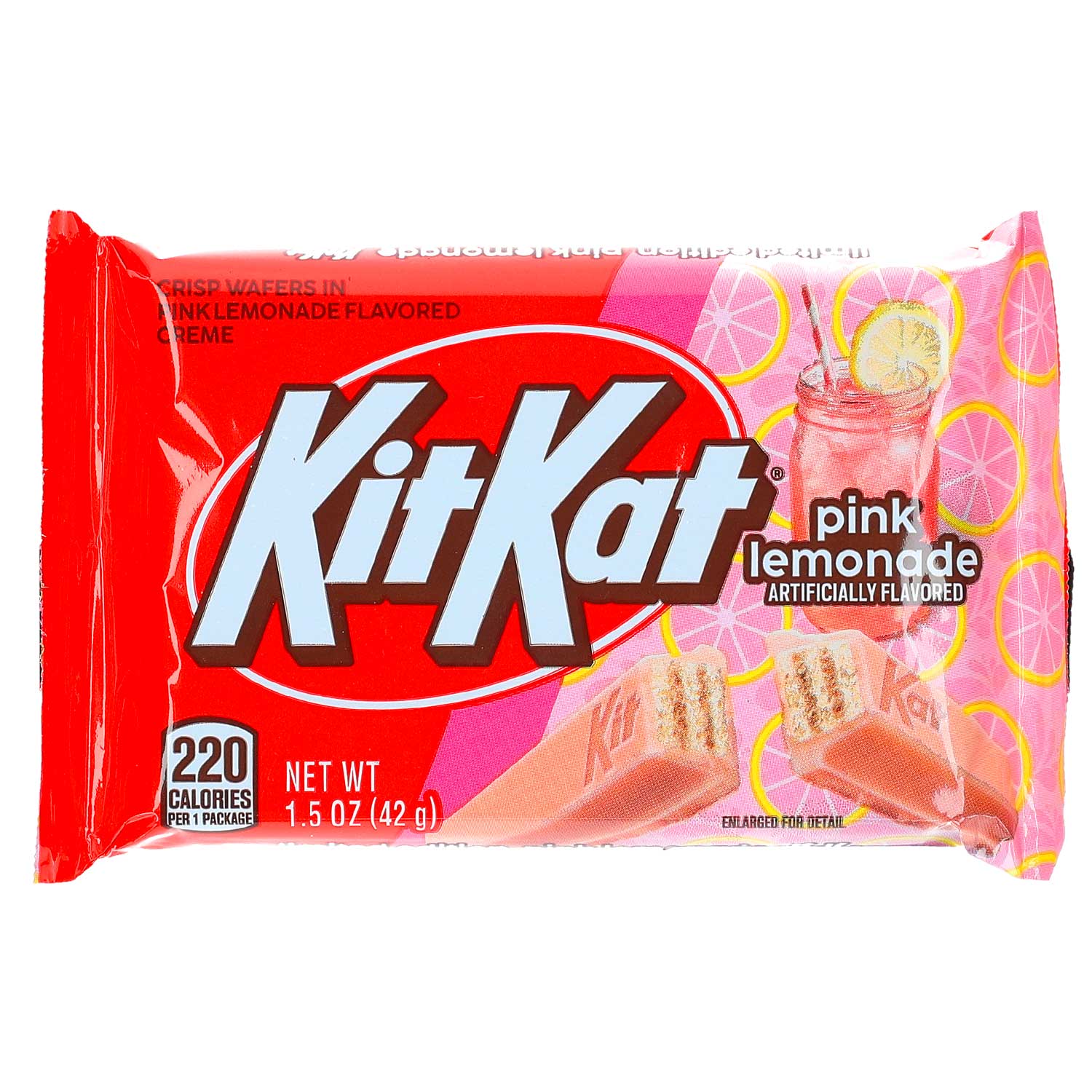 KitKat Pink Lemonade 42g Knusperwaffel in weißer Schokolade mit Pink-Lemonade-Geschmack